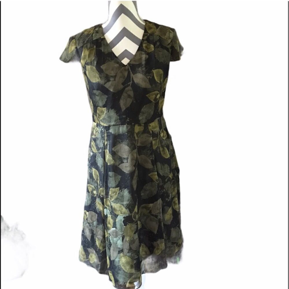 Coldwater Creek 4P Green Dress